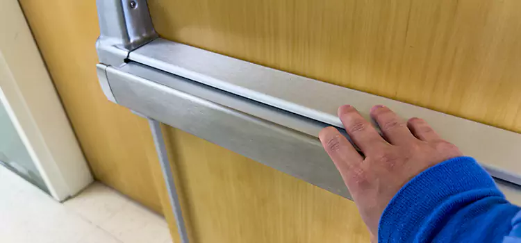 Installing a Push Bar on a Door Warren